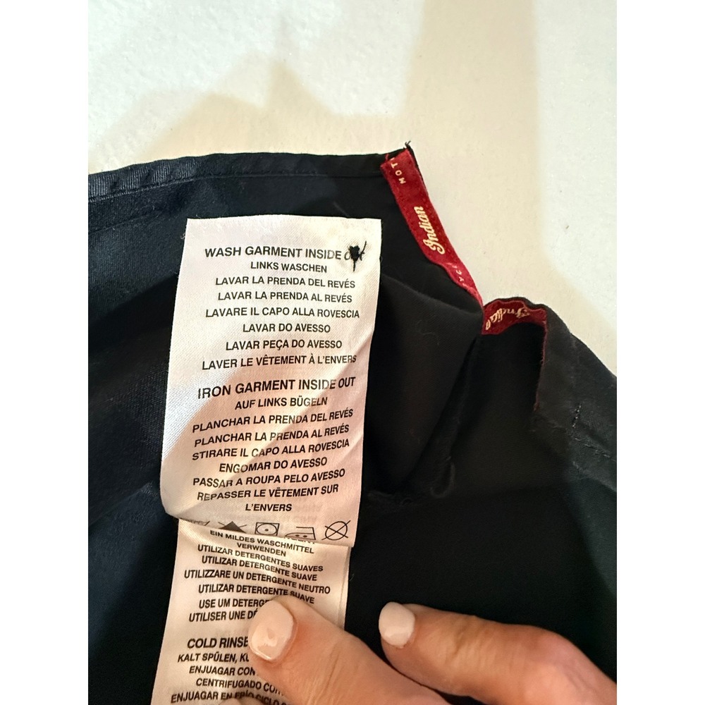 Indian Motorcycle Work Shirt Mens Size XL Black  Embroidered Logo Button Up - Picture 11 of 15